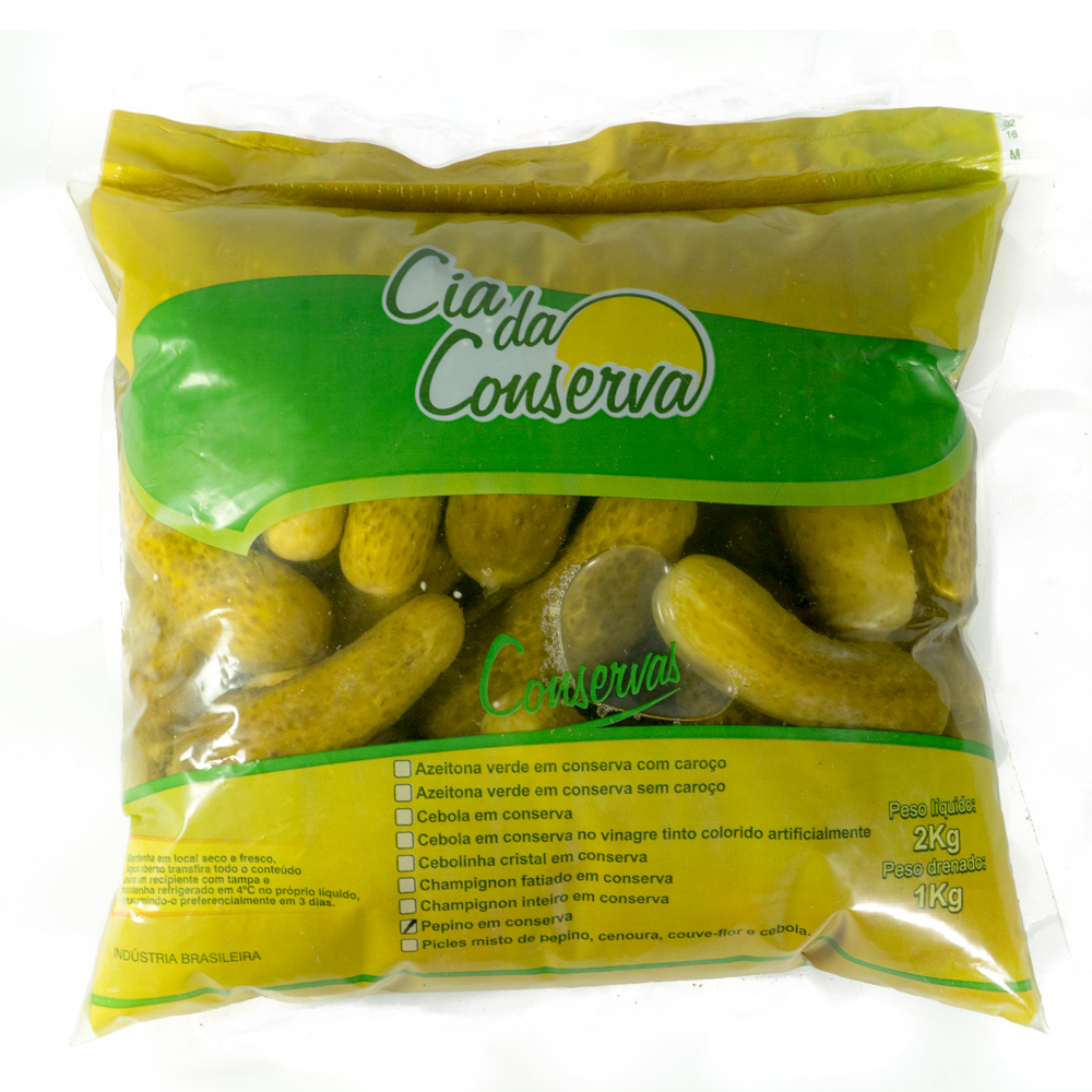 Pepino em conserva 1 kg Cia da conserva